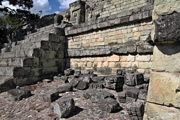 Fototapeta na wymiar Copan, the archaeological site of Mayan civilization, Honduras. Central america.