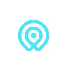 W pin map logo design