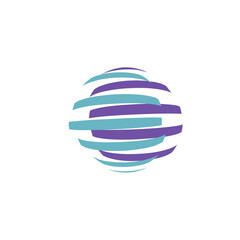 globe cut logo design