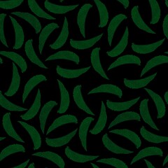 Fototapeta na wymiar colored pattern of mint leaves.