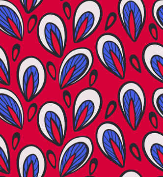 African Ankara Wax Print: vibrant color seamless pattern 