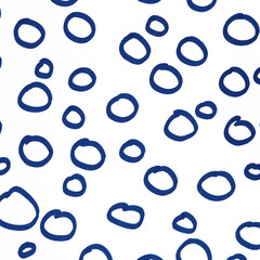 Sky Symbol Image. Blue Cool Print. White