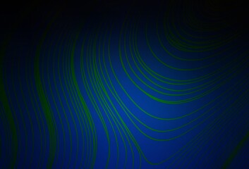 Fototapeta premium Dark BLUE vector blurred shine abstract template.