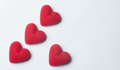 Berry Texture Hearts For Valentine's Day