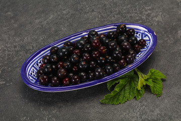 Fresh ripe sweet black currant