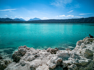 lake and mountains