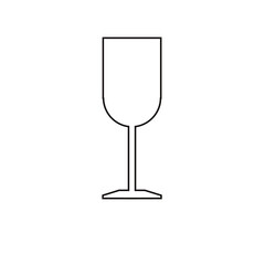 wine glass logo design