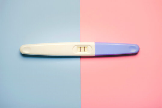 positive pregnancy test with two stripes