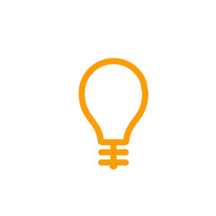 Light Bulb Icon Logo 