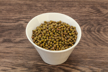 Vegetarian cuisine - dry green lentil