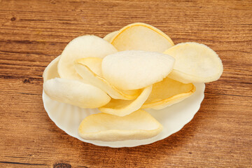 Asian cusine - homemade prawn chips