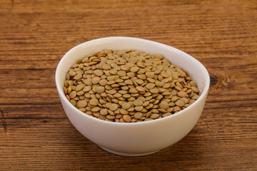 Vegan cuisine - Dry lentil heap