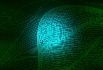 Dark Green vector colorful blur backdrop.