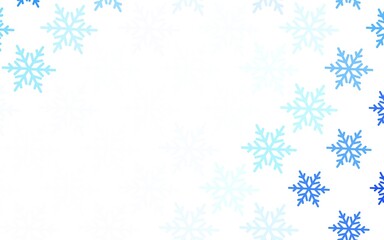 Light BLUE vector texture in birthday style.