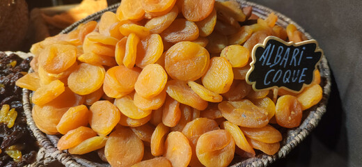 dried apricots in a bowl
