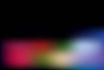 Dark Multicolor vector abstract blurred background.