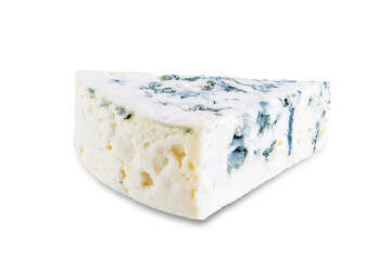 Blue cheese on a white isolated background
