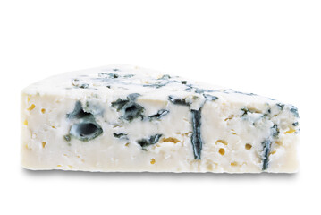 Blue cheese on a white isolated background