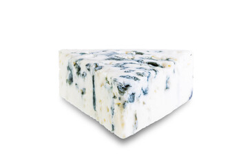 Blue cheese on a white isolated background