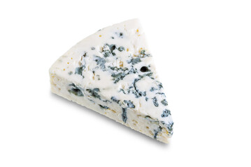 Blue cheese on a white isolated background