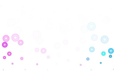 Light Purple, Pink vector pattern with spheres.