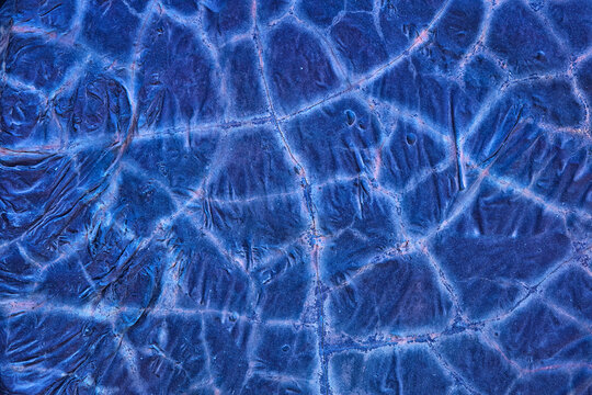 Spain, Huelva Province, Aerial view of blue barren landscape in Rio Tinto Mines area