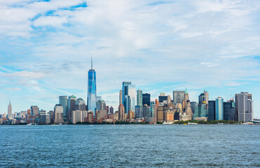 Fototapeta na wymiar Manhattan panoramic skyline. New York City, USA.