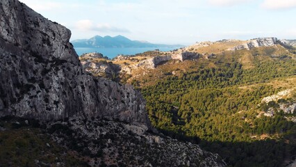 Escala de l'Amo Joan Cerda Road to Cap the formentor. High quality photo