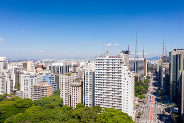 Paulista Avenue near Trianon Park, Sao Paulo, Brazil
