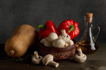 Rural still life of vegetables © grekoff
