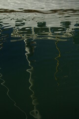 reflection in the dark water