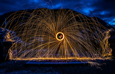 fireworks in the sky