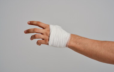 bandaged arm health problem patient injury Studio