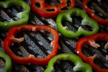 Green Peppers on the Grill