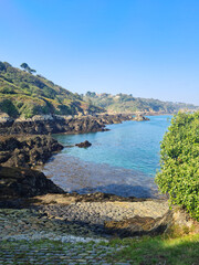Fototapeta premium Boat Port, Bec Du Nez, Guernsey Channel Islands