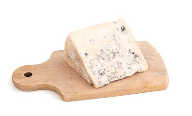 Portion of blue cheese from Auvergne