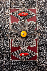 Brass moroccan decoration in furniture item