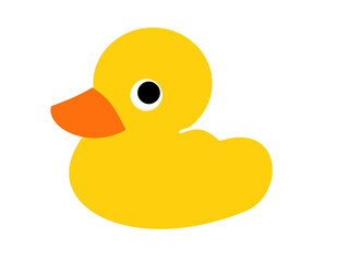 アヒルのおもちゃ(黄黒)