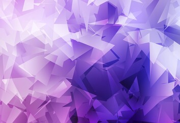 Fototapeta premium Light Purple, Pink vector polygon abstract background.