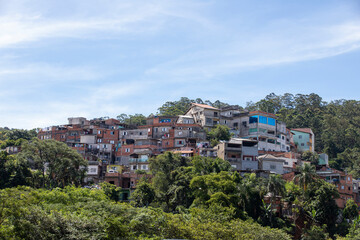 Fototapeta na wymiar houses in the slum
