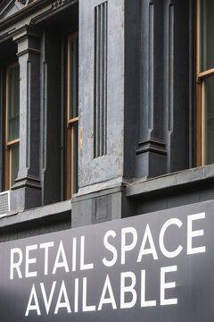 Close-up View Of Building Facade With Rental Sign