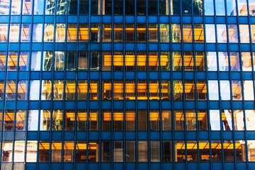 USA, New York State, New York City, Manhattan, Facade of office building