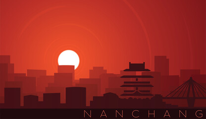 Nanchang Low Sun Skyline Scene