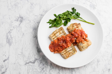 太刀魚のトマトソース