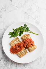 太刀魚のトマトソース