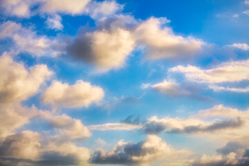 Clouds White Cumulus Blue Sky