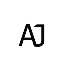 aj letter vector logo design