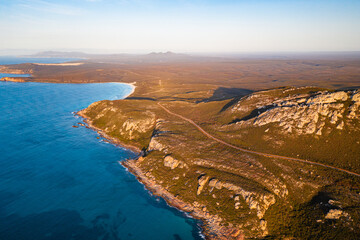 Coastal route through the Fitzgerald River National Park. East Mount Barren in the background. 