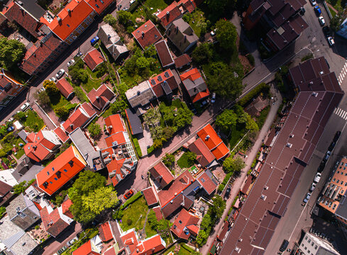 Oslo, Norway - Neighborhood, Gr&uuml;nerl&oslash;kka and surrounding area -  Aerial/Drone Views