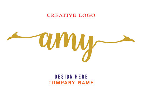 AMY lettering logo is simple, easy to understand and authoritative